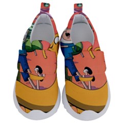 Finn And Jake Adventure Time Bmo Cartoon Kids  Velcro No Lace Shoes by Bedest