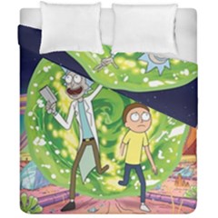 Rick And Morty Adventure Time Cartoon Duvet Cover Double Side (california King Size) by Bedest