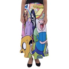 Adventure Time Finn  Jake Flared Maxi Skirt by Bedest