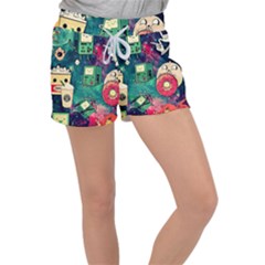 Adventure Time America Halloween Women s Velour Lounge Shorts by Bedest