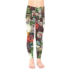 Graffiti Go Art Kids  Leggings by Bedest