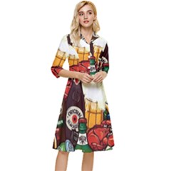 Graffiti Go Art Classy Knee Length Dress by Bedest