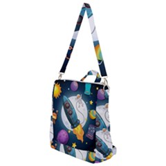 Spaceship Astronaut Space Crossbody Backpack by Hannah976