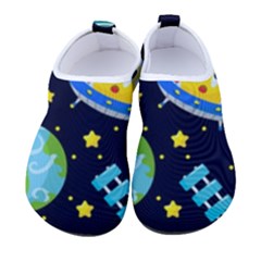 Space Seamless Pattern Illustration Kids  Sock-style Water Shoes by Hannah976