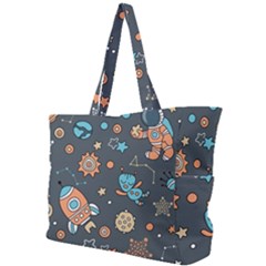 Space Seamless Pattern Art Simple Shoulder Bag by Hannah976