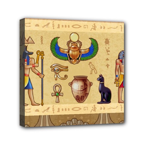 Egypt Horizontal Illustration Mini Canvas 6  X 6  (stretched) by Hannah976