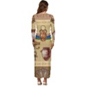 Egypt Horizontal Illustration Long Sleeve Longline Maxi Dress View4