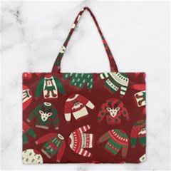 Ugly Sweater Wrapping Paper Medium Tote Bag by artworkshop