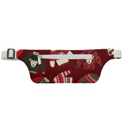 Ugly Sweater Wrapping Paper Active Waist Bag by artworkshop