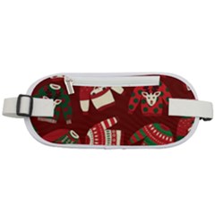 Ugly Sweater Wrapping Paper Rounded Waist Pouch by artworkshop