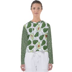 Avocado Pattern Women s Slouchy Sweat by flowerland