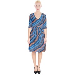 Dessert Waves  pattern  All Over Print Design Wrap Up Cocktail Dress by coffeus