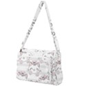 Cat With Bow Pattern Front Pocket Crossbody Bag View1