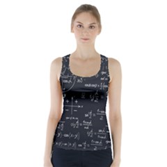 Mathematical Seamless Pattern With Geometric Shapes Formulas Racer Back Sports Top by Hannah976