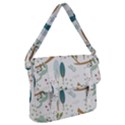 Pattern Sloth Woodland Buckle Messenger Bag View1