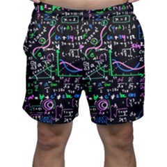 Math Linear Mathematics Education Circle Background Men s Shorts by Hannah976