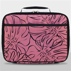 Pink Monstera Full Print Lunch Bag by ConteMonfrey