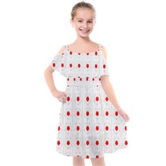 Blossom Kids  Cut Out Shoulders Chiffon Dress by ConteMonfrey