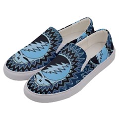 Grateful Dead Butterfly Pattern Men s Canvas Slip Ons by Bedest