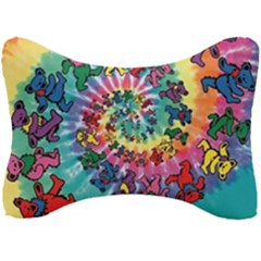 Grateful Dead Bears Tie Dye Vibrant Spiral Seat Head Rest Cushion by Bedest