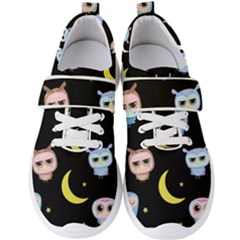 Cute Art Print Pattern Men s Velcro Strap Shoes by Apen