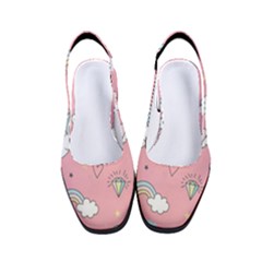 Cute Unicorn Seamless Pattern Women s Classic Slingback Heels by Apen