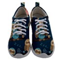 Seamless Pattern Owls Dreaming Women Athletic Shoes View1