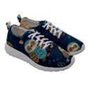 Seamless Pattern Owls Dreaming Women Athletic Shoes View3