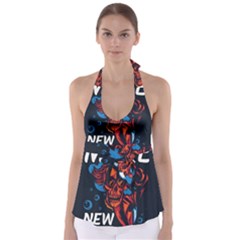 Make Devil Discovery  Tie Back Tankini Top by Saikumar