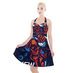Make Devil Discovery  Halter Party Swing Dress  by Saikumar