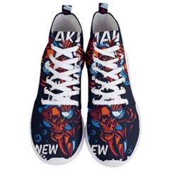 Make Devil Discovery  Men s Lightweight High Top Sneakers by Saikumar