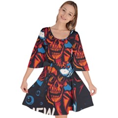 Make Devil Discovery  Velour Kimono Dress by Saikumar