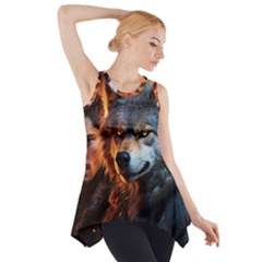 Be Dare For Everything Side Drop Tank Tunic by Saikumar