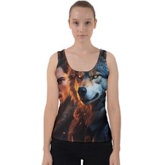 Be Dare For Everything Velvet Tank Top by Saikumar