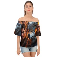 Be Dare For Everything Off Shoulder Short Sleeve Top by Saikumar