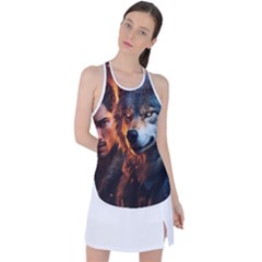 Be Dare For Everything Racer Back Mesh Tank Top by Saikumar