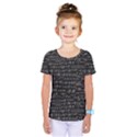 Math Equations Formulas Pattern Kids  One Piece T-Shirt View1