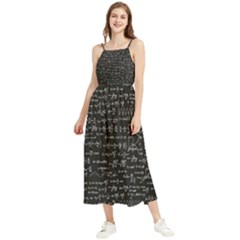 Math Equations Formulas Pattern Boho Sleeveless Summer Dress by Ravend