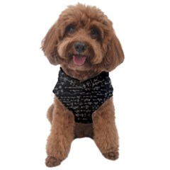 Math Equations Formulas Pattern Dog Sweater by Ravend