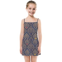 Pattern Flower Design Kids  Summer Sun Dress by Ravend