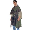 Texture Military Camouflage Repeats Seamless Army Green Hunting Men s Hooded Rain Ponchos View2