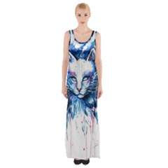 Cat Thigh Split Maxi Dress by saad11