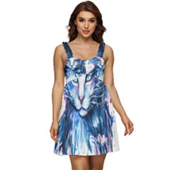 Cat Ruffle Strap Babydoll Chiffon Dress by saad11