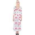 Christmas Quarter Sleeve Wrap Maxi Dress View1