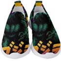 Godzilla Retrowave Kids  Slip On Sneakers View1