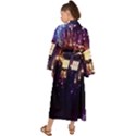 Tardis Regeneration Art Doctor Who Paint Purple Sci Fi Space Star Time Machine Maxi Kimono View2