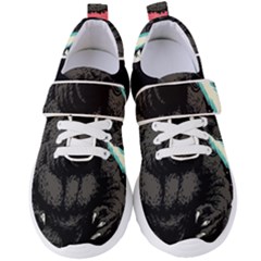 Godzilla Vintage Wave Women s Velcro Strap Shoes by Cendanart