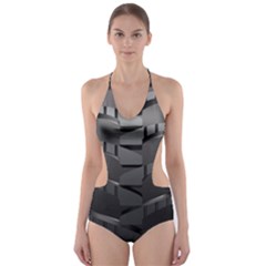 Tire Cut-out One Piece Swimsuit by Ket1n9
