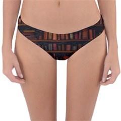 Books Library Reversible Hipster Bikini Bottoms by Ket1n9