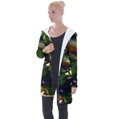 Bright Peppers Longline Hooded Cardigan by Ket1n9